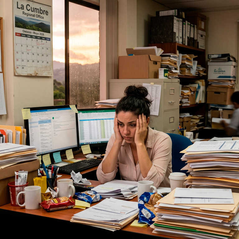 ¿Demasiado trabajo represado?